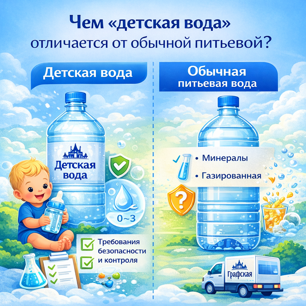 Чем отличается детская вода от обычной